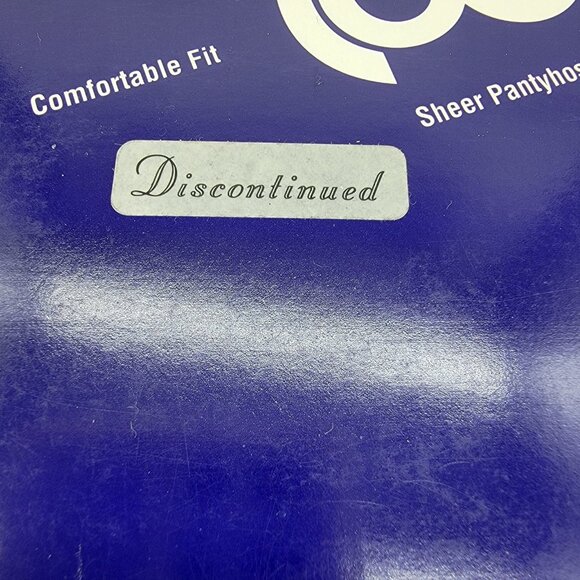 Vintage HANES TOO Pantyhose Hose Ultra Sheer Control‎ Top Sz B Town Taupe 1997 - Picture 2 of 5